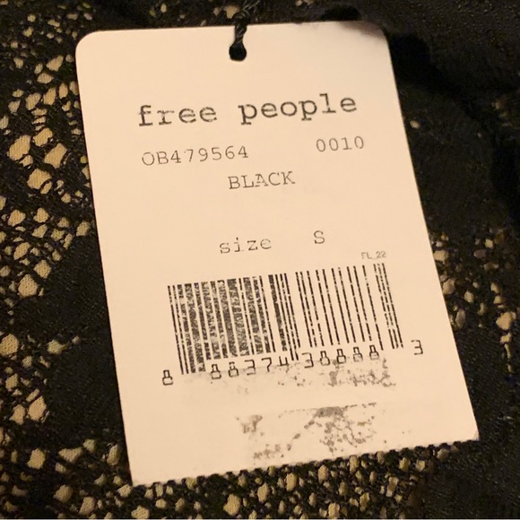 NWT - Free People One Angel Black Lace Dress - Picture 6 of 7